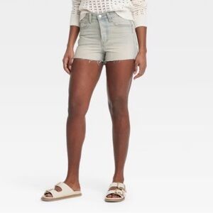 NWT Universal Thread Women's sz 14 Light High Rise 90’s Mini Cut Off Shorts